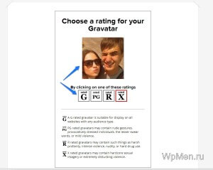 WpMen - Настройка показа фотографии в Gravatar.